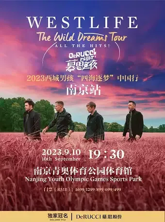 2023西城男孩南京演唱会时间地点+门票订购