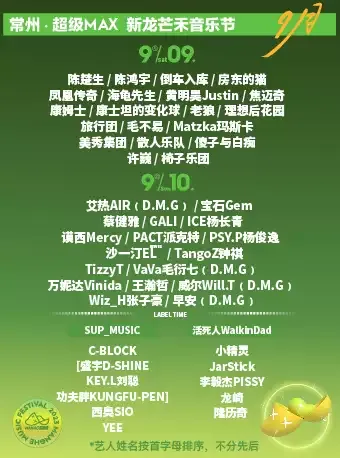 2023常州超级MAX芒禾音乐节时间地点+演出阵容（附场地图）